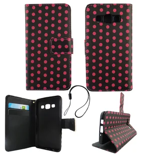 Etui na telefon komórkowy Etui na telefon komórkowy Samsung Galaxy A3 2015 Polka Dot Black Pink - Etui i futerały do telefonów - miniaturka - grafika 1