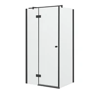 Kabiny prysznicowe - Kabina prysznicowa narożna prostokątna lewa Fresh Line 120x90x200cm czarna Sea-Horse - miniaturka - grafika 1