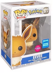 Eevee Flocked - Pokemon - Wondrous Convention Funko POP #577 - Figurki kolekcjonerskie - miniaturka - grafika 1
