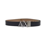 Paski - Armani Exchange Skórzany dwustronny pasek - miniaturka - grafika 1