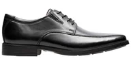 Półbuty męskie - Półbuty męskie Clarks Tilden Walk czarne 44 - miniaturka - grafika 1