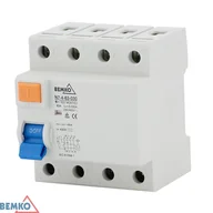 Bezpieczniki elektryczne - Wyłącznik różnicowoprądowy Bemko 4P 25A 300mA typ AC - miniaturka - grafika 1