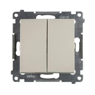 Simon Włącznik podwójny 54 kremowy - Wyłączniki światła i elektryczne - miniaturka - grafika 1