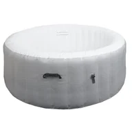 Baseny ogrodowe - Wir HWC-N97, basen zastępczy dla 4 osób, wewnętrzny/zewnętrzny nadmuchiwany laminowany PVC, okrągły Ø180cm ~ szaro-biały - miniaturka - grafika 1