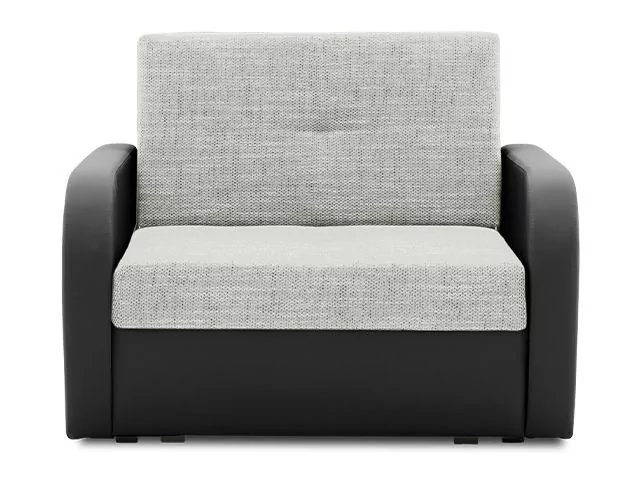 Fotel rozkładany do salonu, Faso, 103x100x82 cm, szary, czarny