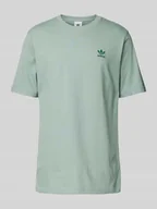 Koszulki męskie - T-shirt z wyhaftowanym logo - miniaturka - grafika 1