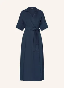 S Max Mara Sukienka Sarah W Stylu Kopertowym blau - Sukienki - miniaturka - grafika 1