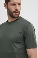 Koszulki męskie - Hummel t-shirt treningowy Active kolor zielony gładki 224493 - miniaturka - grafika 1