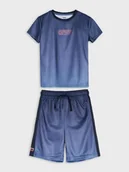Dresy i komplety dla chłopców - Sinsay - Komplet sportowy z szybkoschnącej tkaniny Active - granatowy - miniaturka - grafika 1