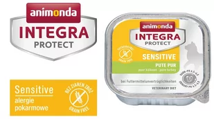 Animonda Integra Protect Sensitive dla kota smak indyk tacka 16x100g - Mokra karma dla kotów - miniaturka - grafika 1