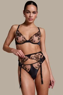Hunkemöller Podwiązki Anouk Czarny - Akcesoria do bielizny - miniaturka - grafika 1
