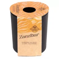 Świece - Świeczka sojowa Powąchaj mnie Zanzibar czarna 130 ml - miniaturka - grafika 1