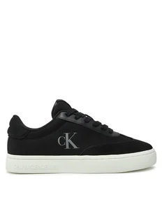 Calvin Klein Jeans Sneakersy Classic Cupsole Low Mix Mg Wn YW0YW01636 Czarny - Sneakersy damskie - miniaturka - grafika 1