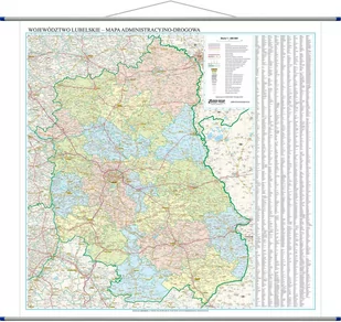 EkoGraf, mapa ścienna Województwo lubelskie 1:200 000 - Mapy i plansze edukacyjne - miniaturka - grafika 1