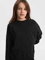 Swetry dla dziewczynek - Sinsay - Bluza - czarny - miniaturka - grafika 1