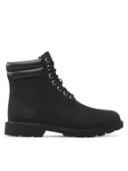 Botki męskie - Timberland Trapery 6in Wr Basic TB0A27X6015 Czarny - miniaturka - grafika 1