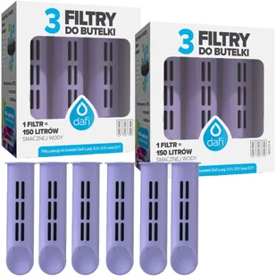 6 Wkładów filtrujących filtr do butelki Dafi Soft Solid Lawendowe - Wkłady filtrujące - miniaturka - grafika 1