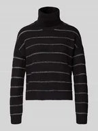 Swetry damskie - Sweter o kroju regular fit z golfem model ‘Zaza’ - miniaturka - grafika 1