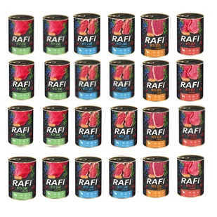 Dolina Noteci (RAFI) RAFI PRZEPIÓRKA Zestaw 24x 400g  od 95zł +DO 3% ZWROTU W PROGRAMIE LOJALNOŚCIOWYM ZEST-RAFI-400-24-PRZ - Mokra karma dla psów - miniaturka - grafika 4