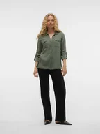 Bluzki damskie - Vero Moda Bluzka w kolorze zielonym - miniaturka - grafika 1