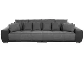Sofy i kanapy - Beliani Sofa XXL tapicerowana ciemnoszara TORPO - miniaturka - grafika 1