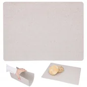 Deski do krojenia - Duża deska do krojenia 33x24 cm giętka plastikowa beżowa mata kuchenna - miniaturka - grafika 1