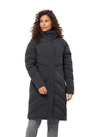 Kurtki damskie - Jack Wolfskin Płaszcz puchowy "Marienplatz" w kolorze antracytowym - miniaturka - grafika 1