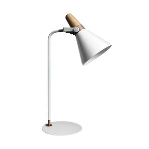 Zuma Line Skandynawska LAMPKA stojąca H1833 metalowa LAMPA reflektorek stołowy regulowany na biurko biały brązowy H1833 - Lampy stojące - miniaturka - grafika 2