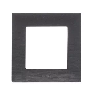 Niloe Step ramka stal szczotkowana pojedyncza - Klawisze i ramki - miniaturka - grafika 1