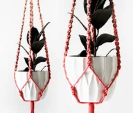 Kwietniki - Kwietnik makrama OMBRE PINK 512 - miniaturka - grafika 1