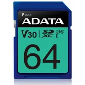 Karty pamięci - ADATA PremierPro 64GB (ASDX64GUI3V30S-R) - miniaturka - grafika 1