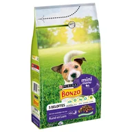 Sucha karma dla psów - Bonzo Mini Menu, wołowina i jagnięcina - 1,5kg - miniaturka - grafika 1