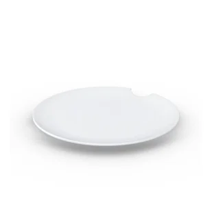Zestaw 2 białych talerzy z porcelany 58products, ø 28 cm - Talerze - miniaturka - grafika 1