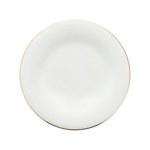 Talerzyk deserowy śniadaniowy 20 cm porcelanowy NAOMI GOLD - Talerze - miniaturka - grafika 1