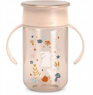 Kubki dla dzieci - SUAVINEX - 402790-KUBEK TRENINGOWY 360* 340ML/NIEKAPEK/12M+/RÓŻOWY/WONDERLAND - miniaturka - grafika 1