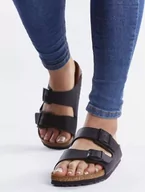 Klapki i japonki męskie - Birkenstock Birkenstock Arizona 51793 czarne 42 - miniaturka - grafika 1