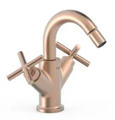 Baterie bidetowe - Bateria do bidetu TRES Montblanc 24-K Matowe Różowe złoto 28312001OPM - miniaturka - grafika 1