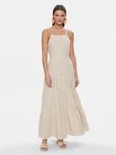 Sukienki - Fracomina Sukienka letnia FJ24SD2004W686E5 Beżowy Regular Fit - miniaturka - grafika 1