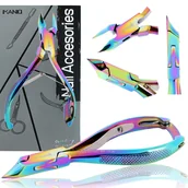 Akcesoria do paznokci - Cążki do skórek paznokci obcinaczki nożyczki kosmetyczne manicure gabinet SPA wielokolorowe - miniaturka - grafika 1