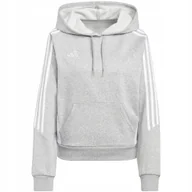 Bluzy damskie - Bluza damska adidas Tiro 24 Hooded szara IR7509 2XL - miniaturka - grafika 1