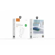 Ładowarki do telefonów - Ładowarka sieciowa VIDVIE PLE261 2xType-C + kabel Type-C/iPhone 3A 45W GaN biały - miniaturka - grafika 1
