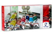 Przybory szkolne - Talens Van Gogh Zestaw farb akrylowych 10x40ml + akcesoria - miniaturka - grafika 1