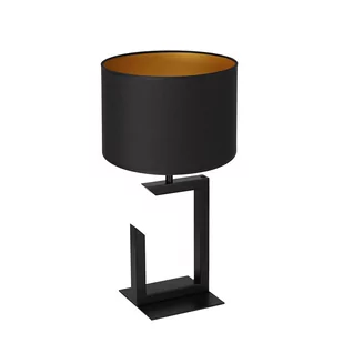 Luminex H 450 Black 3403 Lampa stołowa lampka 1x60W E27 czarny/złoty - Lampy stojące - miniaturka - grafika 1