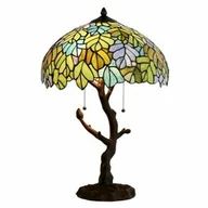 Lampy stojące - Lampa Stołowa Tiffany Witrażowa 3H Clayre & Eef - miniaturka - grafika 1