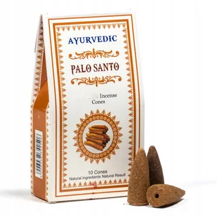 Kadzidełka Stożki Cofające Ayurvedic Palo Santo - Kadzidła i dodatki - miniaturka - grafika 1