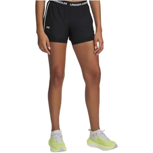Under Armour Tech Play Up 2 w 1 szorty - czarny/czarny/biały - XL - Spodenki damskie - miniaturka - grafika 1