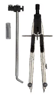 Leniar Leniar Cyrkiel Szybko przestawny 170mm + przedłuż 61501 - Akcesoria kreślarskie - miniaturka - grafika 1