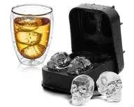 Akcesoria do lodu - CZASZKA FORMA SILIKONOWA DO KOSTEK LODU PRALINEK - miniaturka - grafika 1