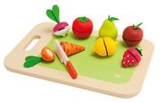 Zabawki AGD - Trudi 82320  deska do krojenia z owoców i warzyw  rolka gry 82320 - miniaturka - grafika 1