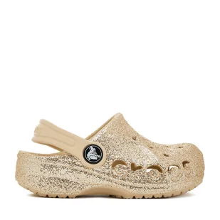 Klapki Crocs C-BAYA CLOG T 207014-11S Złoty - Buty dla dziewczynek - miniaturka - grafika 1